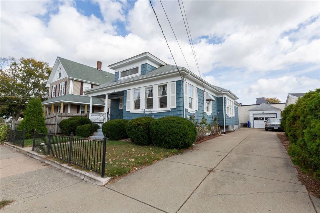 View from the street and driveway
