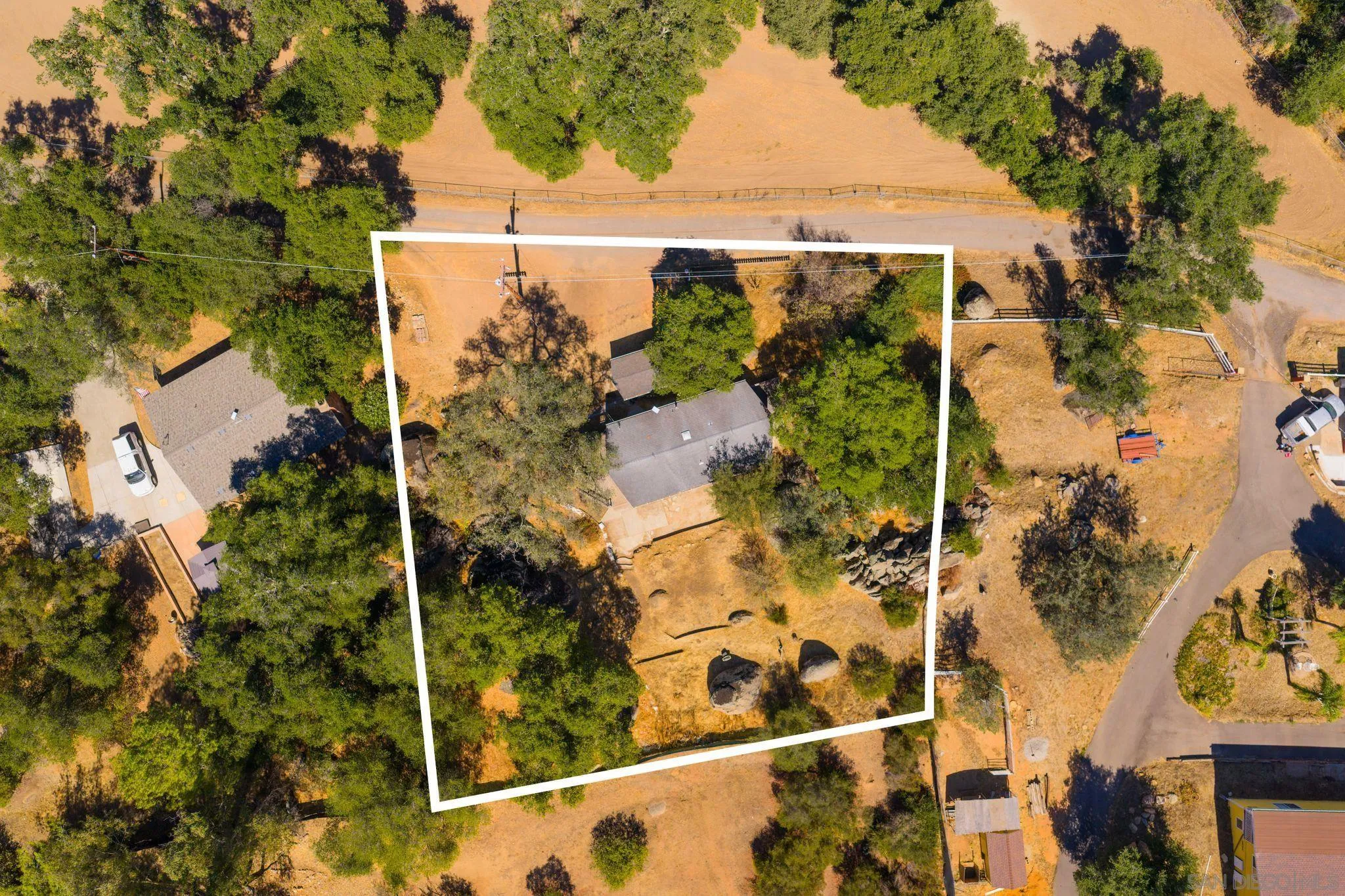 4722 Park Lane Alpine, CA 91901 - Photo 27 of 35 an aerial view of house with a yard