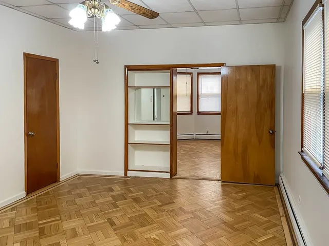a view of a bathroom with a shower
