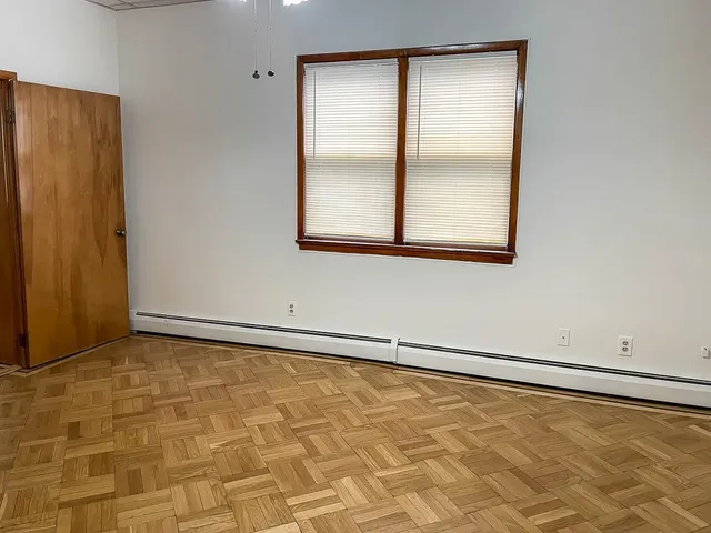 a view of a room with an empty room