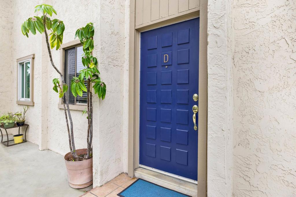 2383 Altisma Way, Unit D Carlsbad, CA 92009 - Photo 2 of 40 a potted plant sitting in front of a door