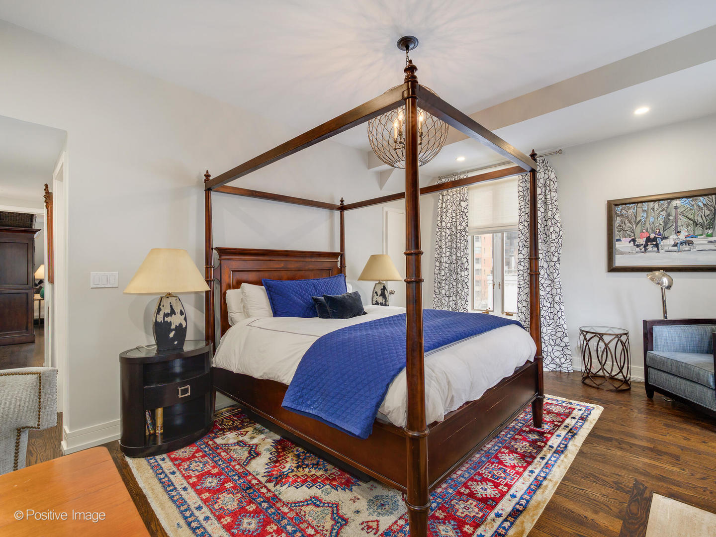 839 North Dearborn Street, Unit F Chicago, IL 60610 - Photo 19 of 40 a bed room with a bed and a lamp