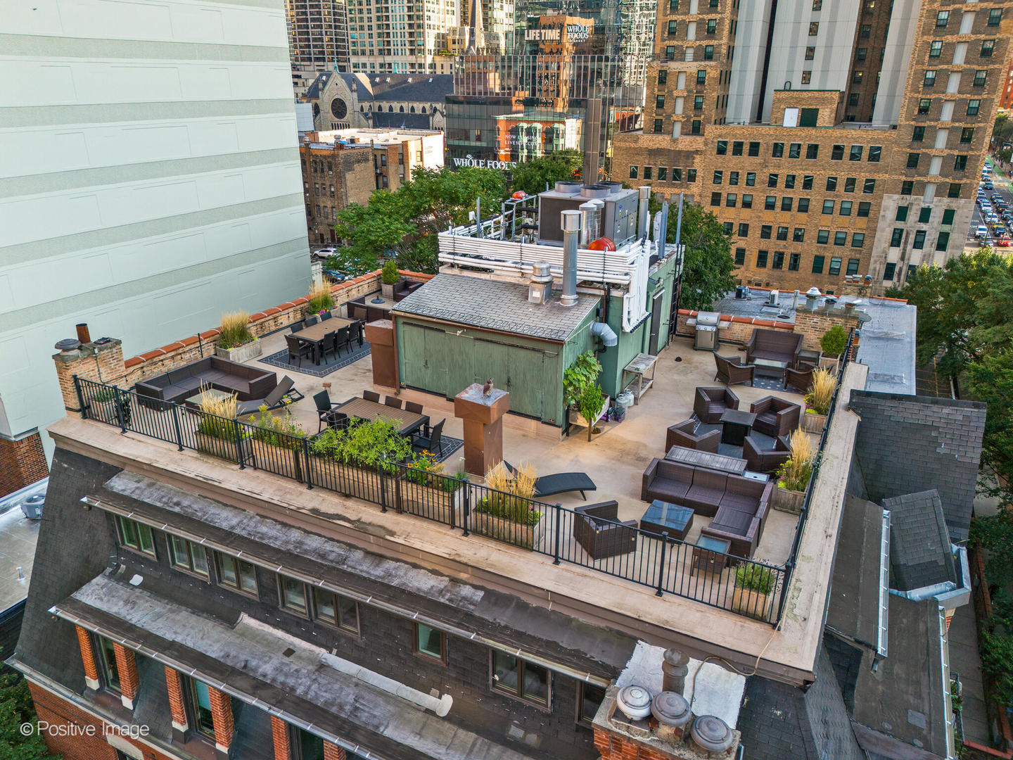 839 North Dearborn Street, Unit F Chicago, IL 60610 - Photo 32 of 40 an aerial view of a building with outdoor space