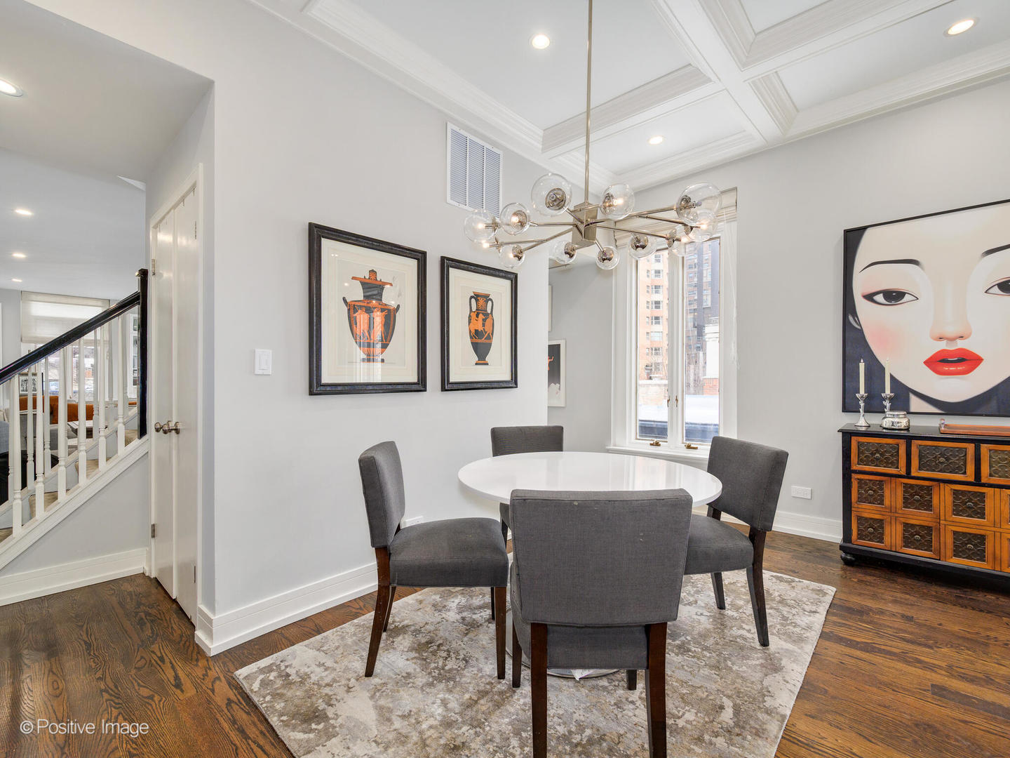 839 North Dearborn Street, Unit F Chicago, IL 60610 - Photo 9 of 40 a view of a dining room with furniture window and wooden floor