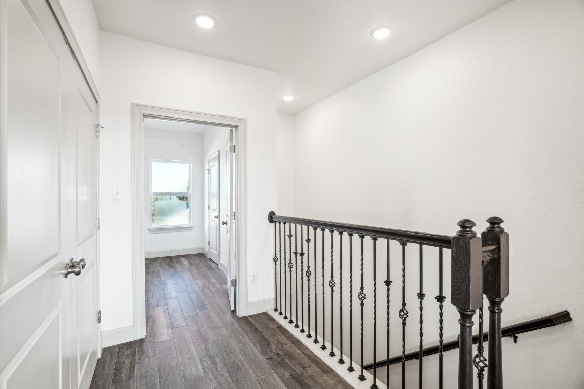289 Star Grass Spring Branch, TX 78070 - Photo 21 of 39 a view of a hallway with a hardwood floor