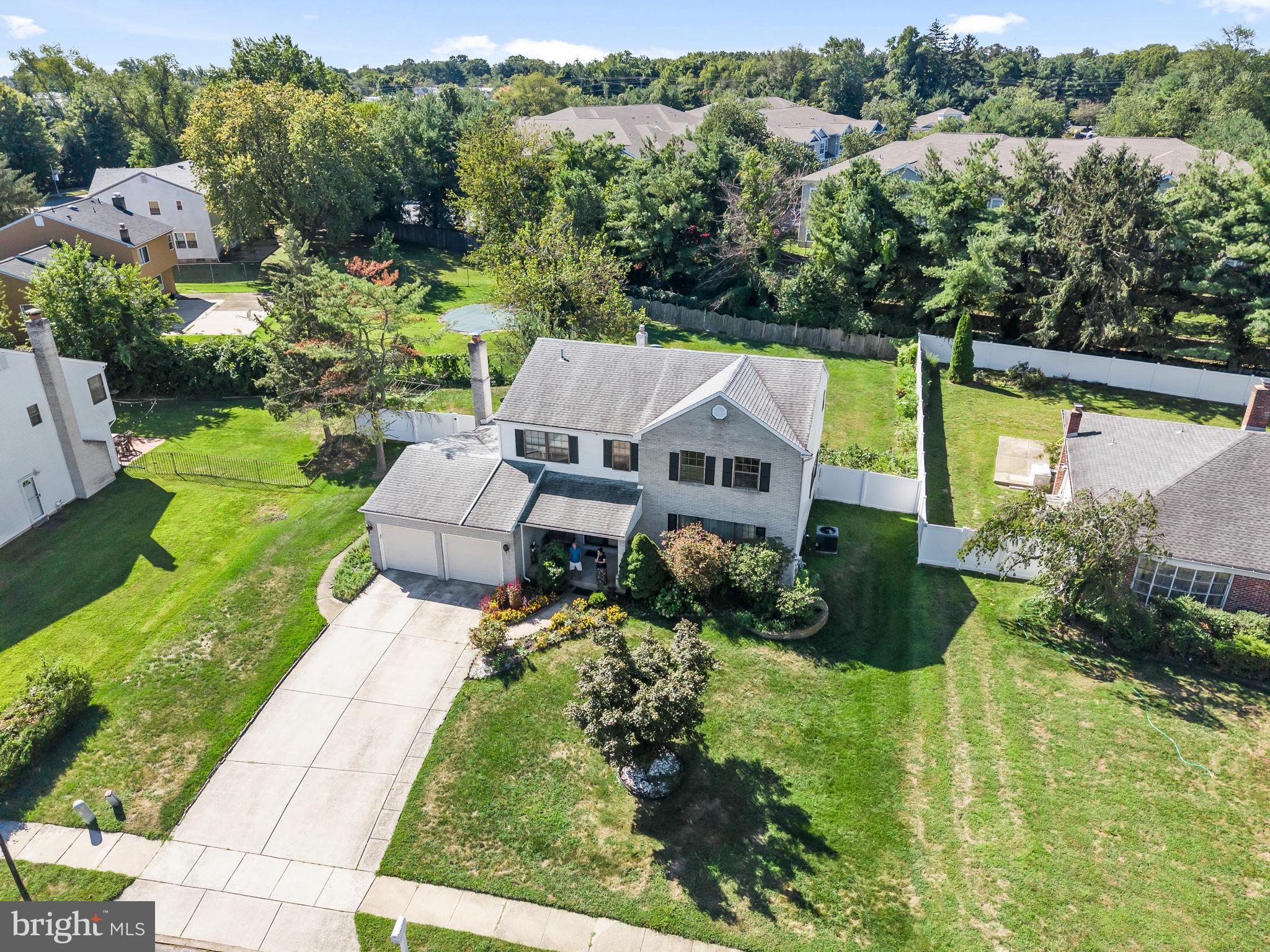 2 West High Ridge Road Cherry Hill, NJ 08003 - Photo 34 of 42 an aerial view of a house with garden