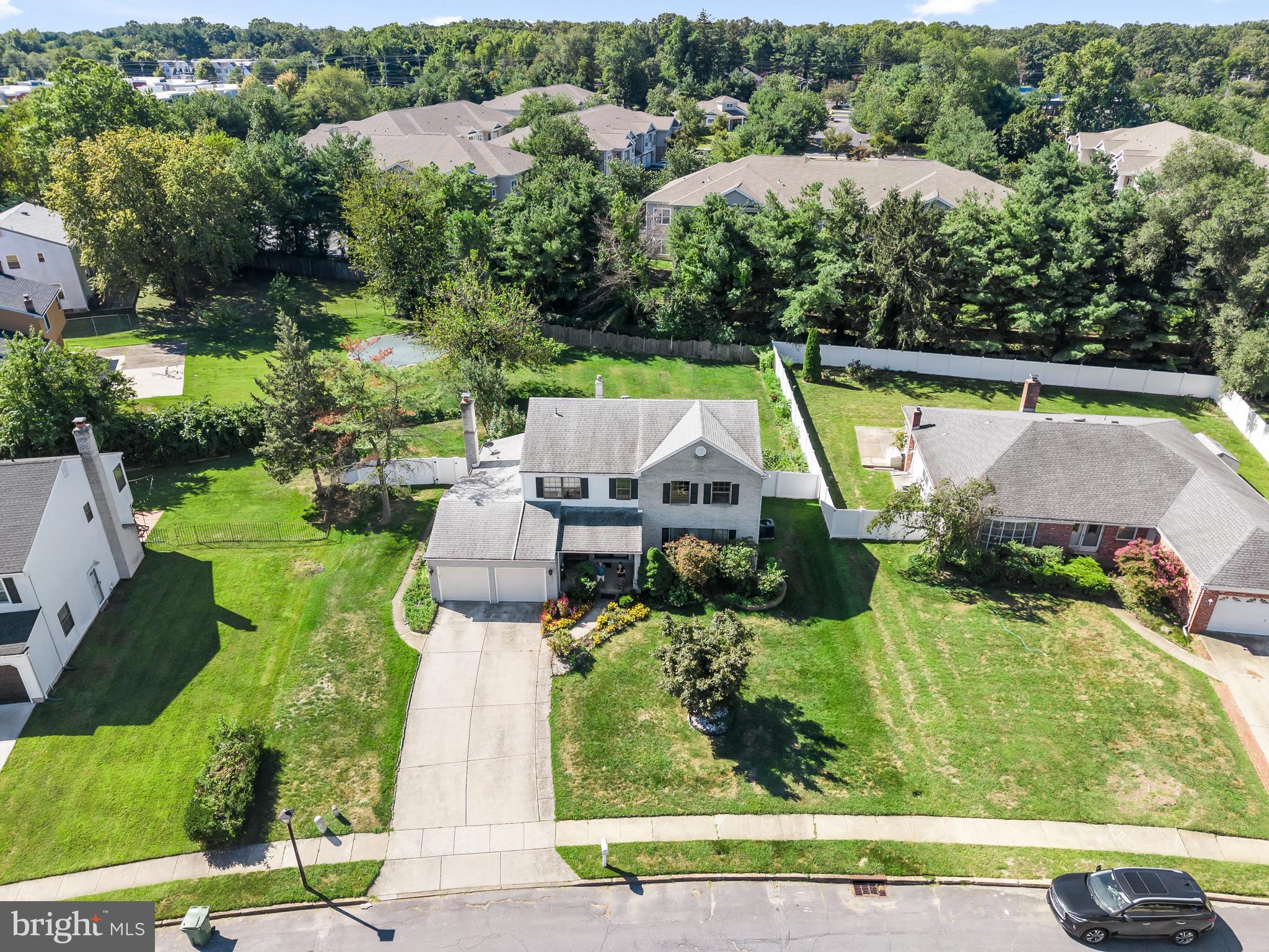 2 West High Ridge Road Cherry Hill, NJ 08003 - Photo 35 of 42 an aerial view of a house with a yard and lake view