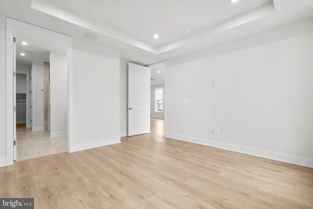 a view of an empty room