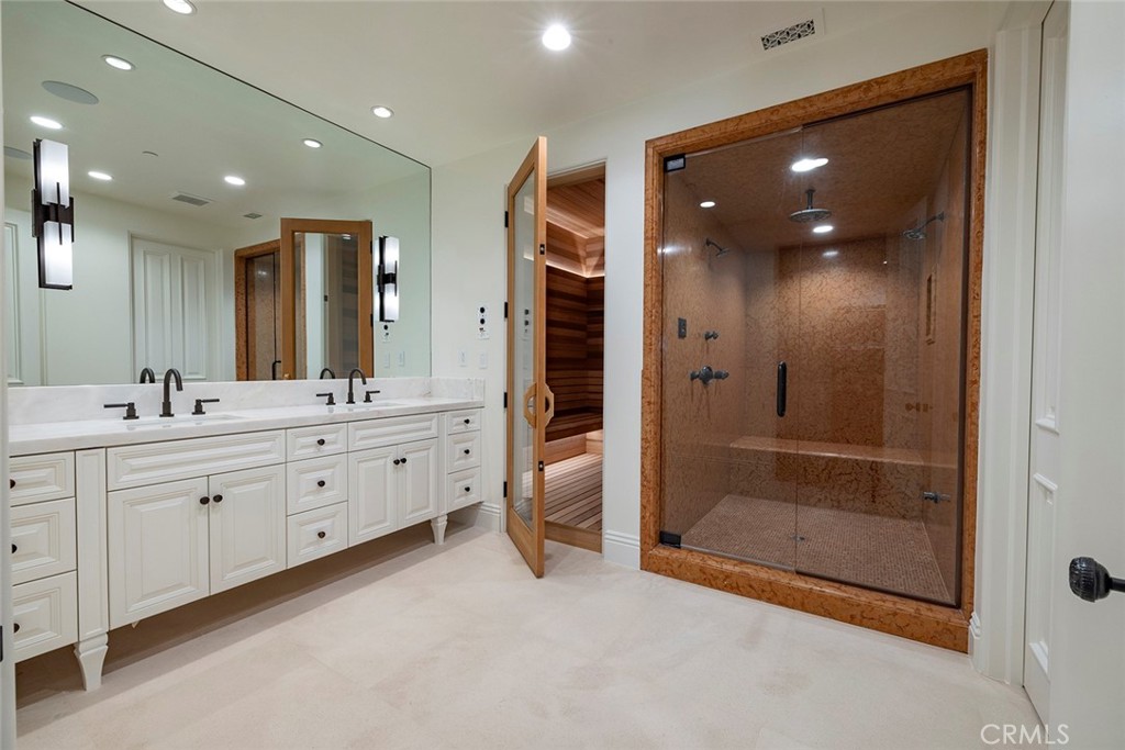 14 Channel Vista Newport Coast, CA 92657 - Photo 48 of 67 Ensuite Guest Bath with Steam Shower & Sauna
