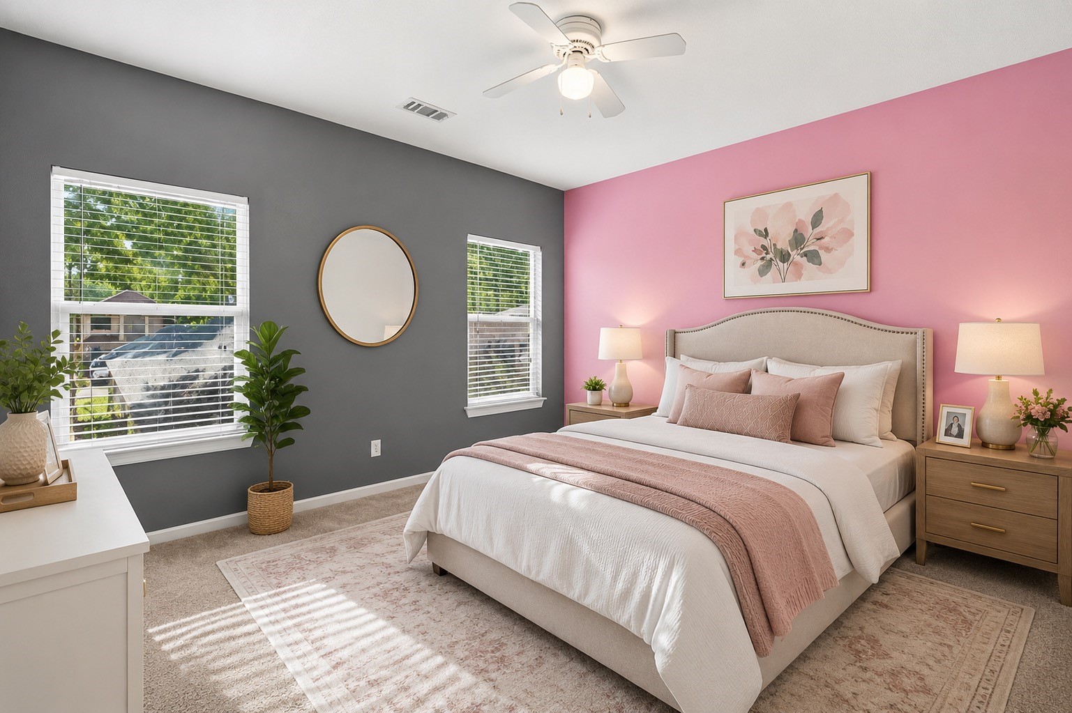 13396 Teel Road Montgomery, TX 77356 - Photo 25 of 50 a bedroom with a bed and a chandelier