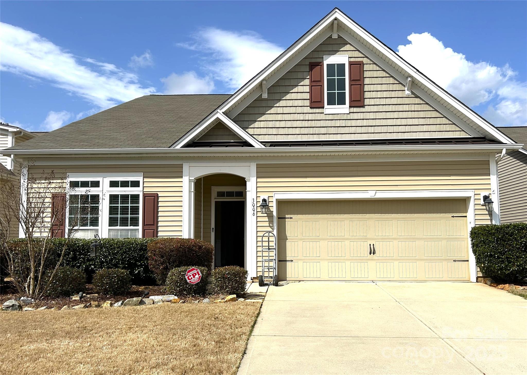 a house view with a outdoor space