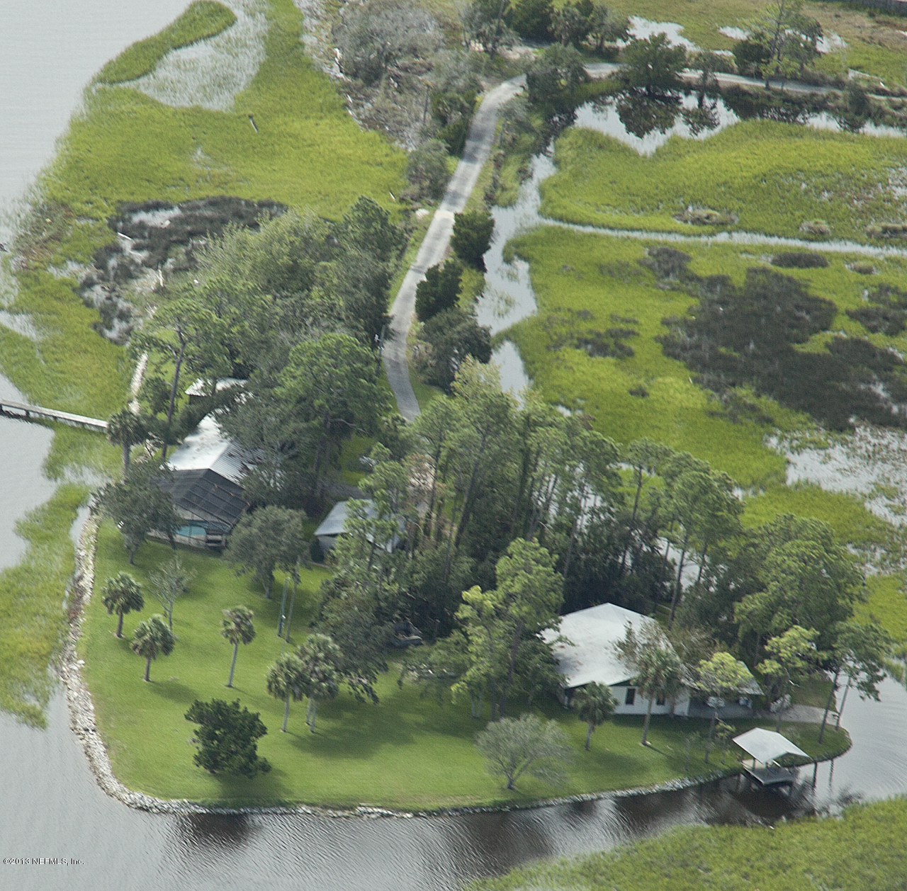 4123 Stacey Road West Jacksonville, FL 32250 - Photo 4 of 17 Aerial of North Side of Island