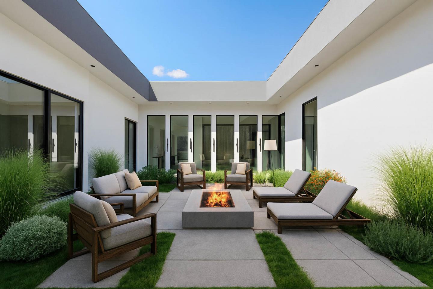14680 Sobey Road Saratoga, CA 95070 - Photo 7 of 32 a balcony with furniture and a potted plant