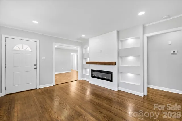 a view of kitchen and microwave