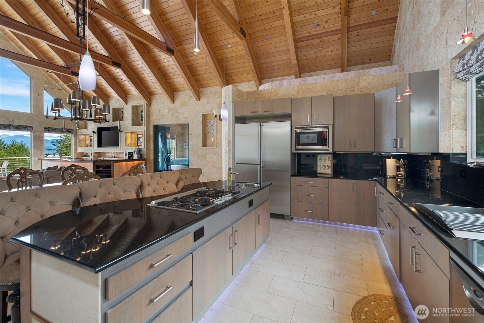 51 Willows Lane Friday Harbor, WA 98250 - Photo 10 of 40 a kitchen with stainless steel appliances granite countertop a stove and a sink
