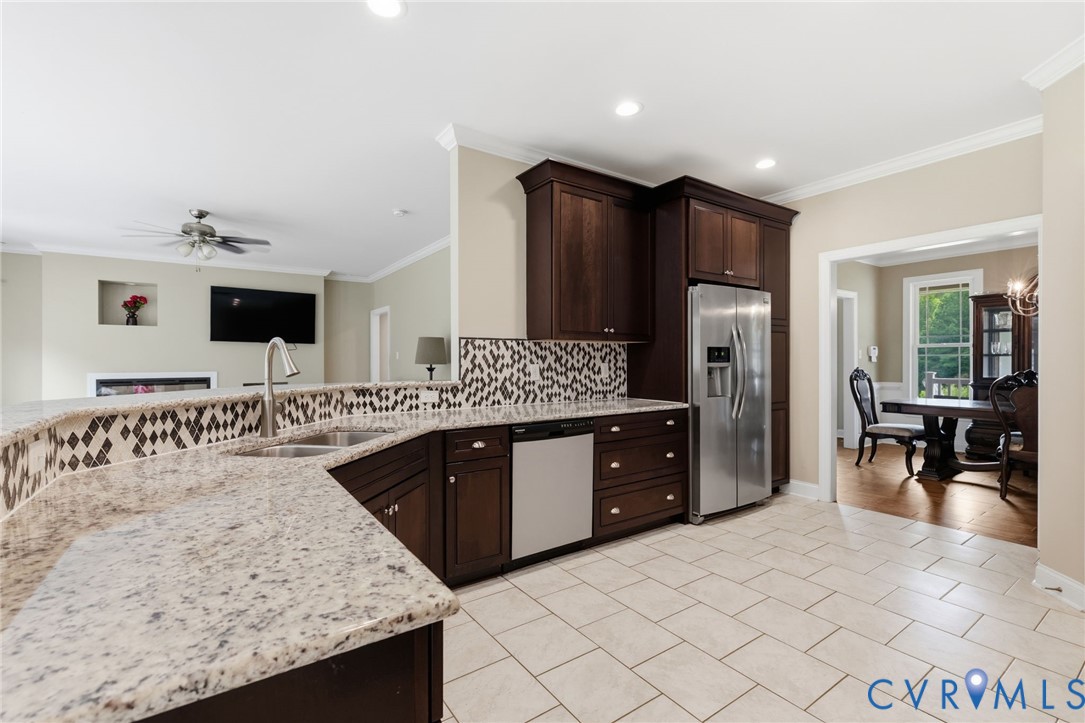 15220 River Road Chesterfield, VA 23838 - Photo 13 of 65 Kitchen featuring extensive granite countertops, d