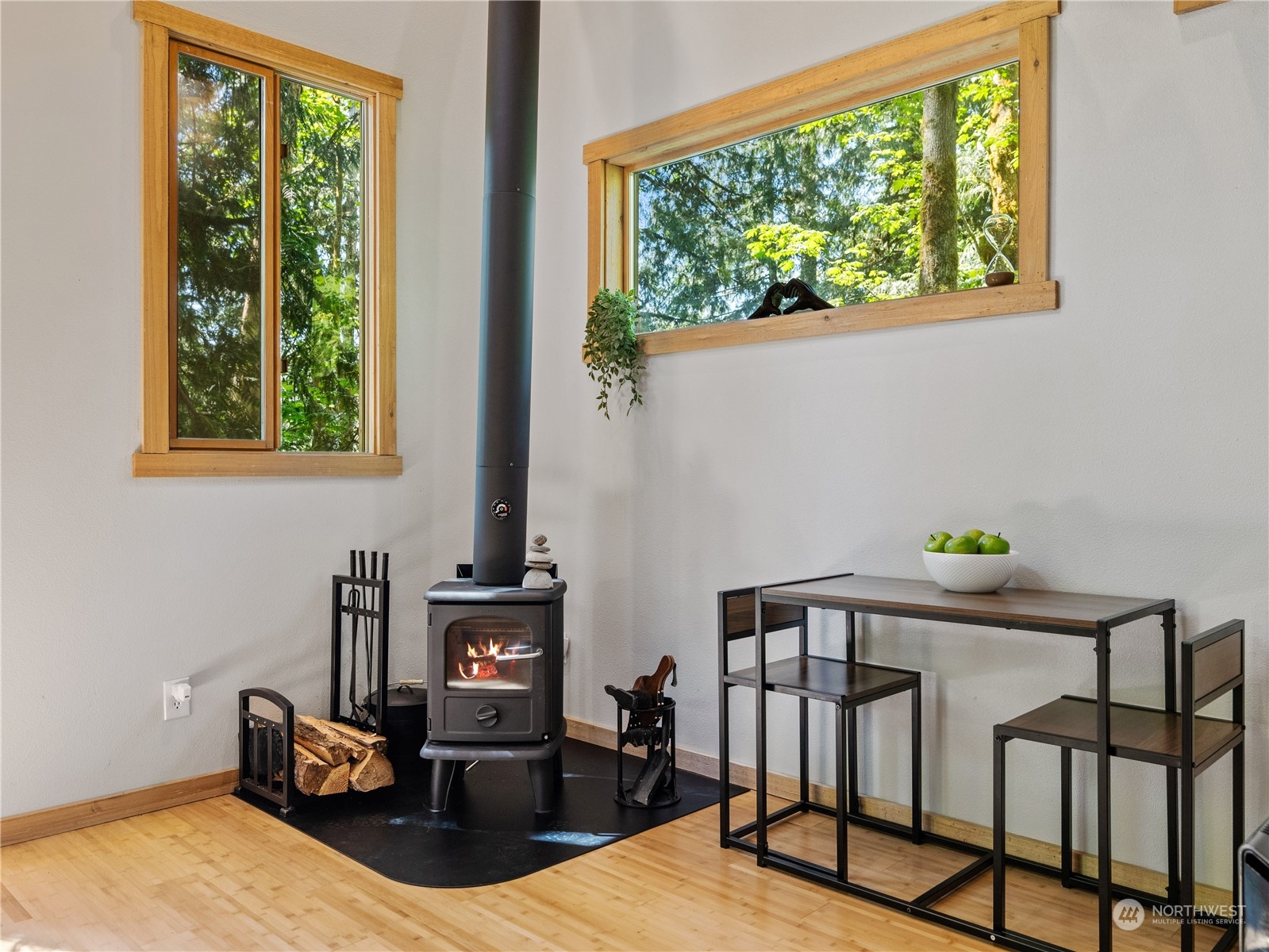 51818 South Riverside Road Gold Bar, WA 98251 - Photo 13 of 35 a view of a dining room with furniture window and outside view