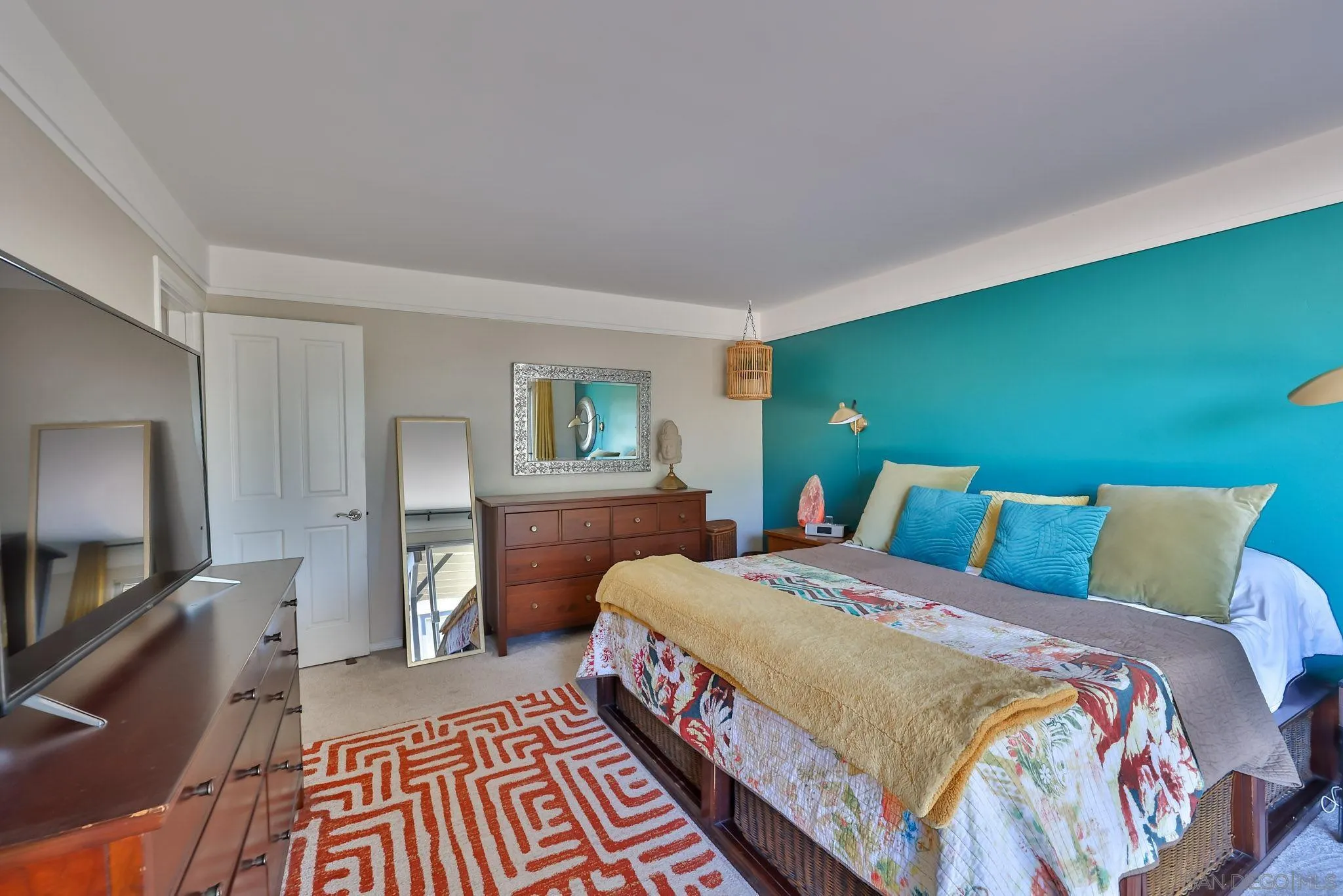 10993 Explorer Road La Mesa, CA 91941 - Photo 11 of 34 a bedroom with a bed and a flat screen tv