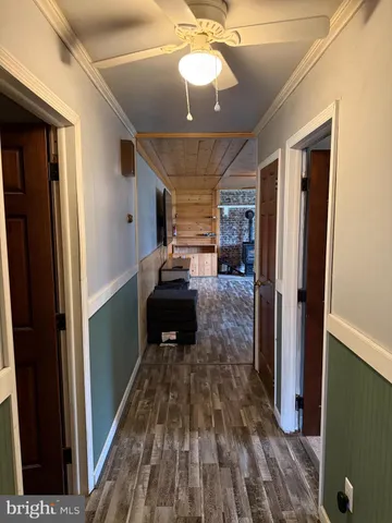 a very nice looking room with a wooden floor