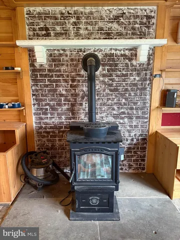 a closeup of a fireplace