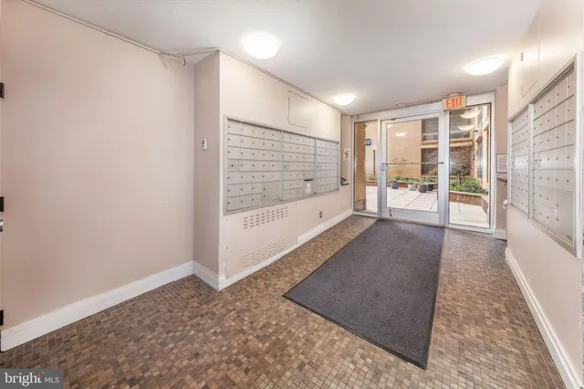 a hallway with a view of hallway