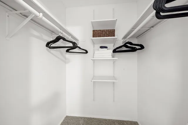 a view of walk in closet