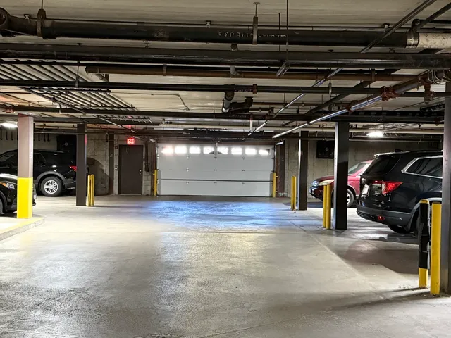 a childrens park with lots of trees