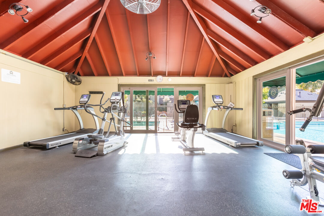 4804 Hollow Corner Road, Unit 125 Culver City, CA 90230 - Photo 36 of 43 a view of a room with gym equipment