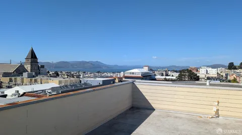 a view of a terrace with skyline