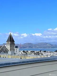 a view of a city & street