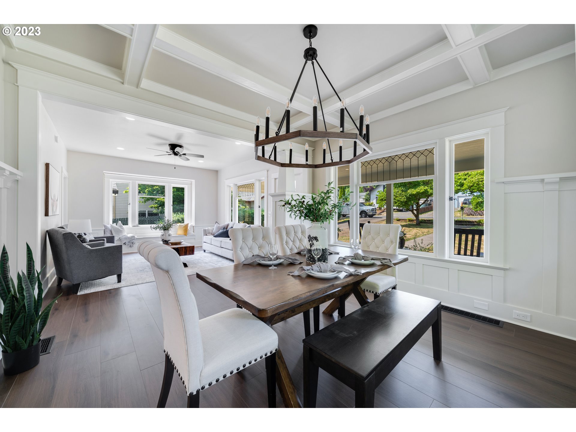 914 Northwest 7th Avenue Camas, WA 98607 - Photo 6 of 26 a view of a dining room with furniture window and wooden floor