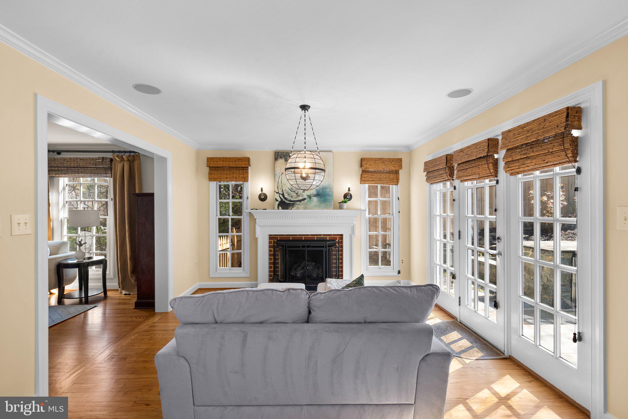3106 Russell Road Alexandria, VA 22305 - Photo 19 of 62 a living room with furniture and a fireplace