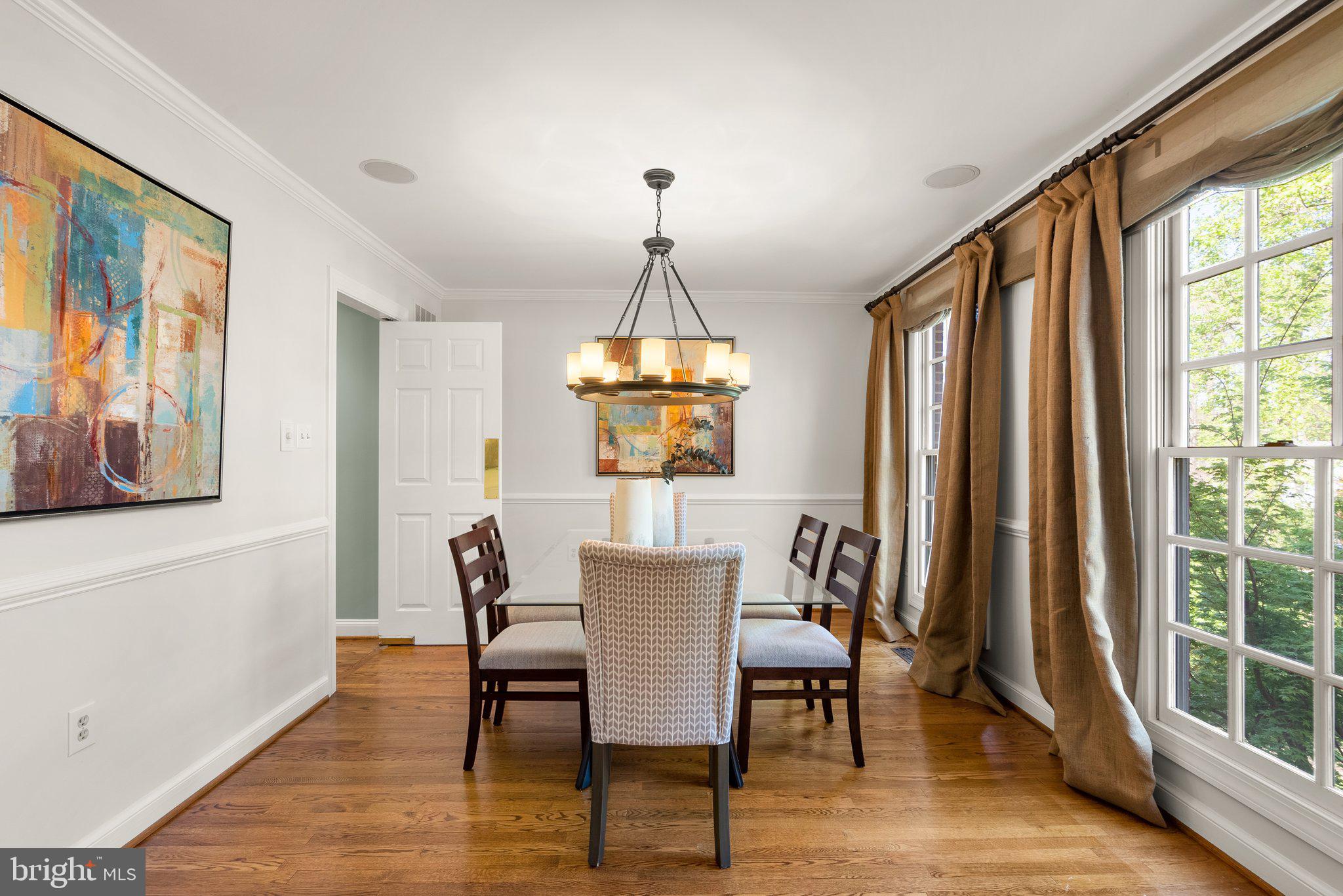 3106 Russell Road Alexandria, VA 22305 - Photo 9 of 62 a dining room with furniture window wooden floor