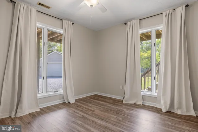 wooden floor in an empty room