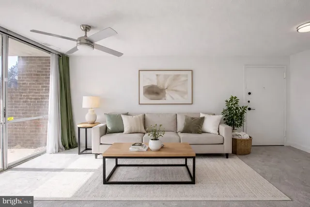 a view of an empty room