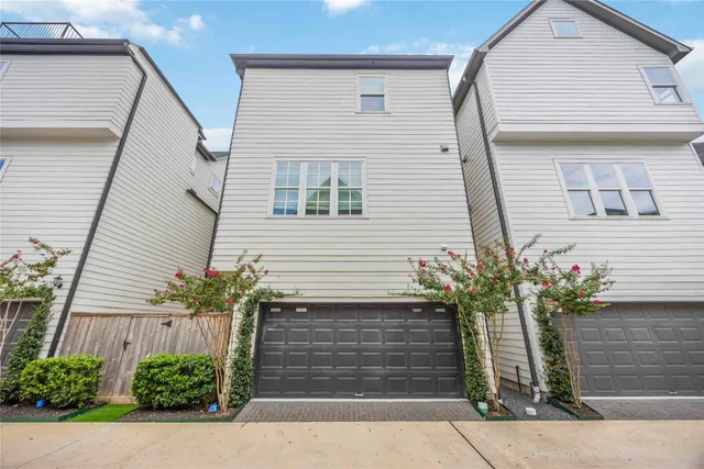 a potted plant sitting in front of a house