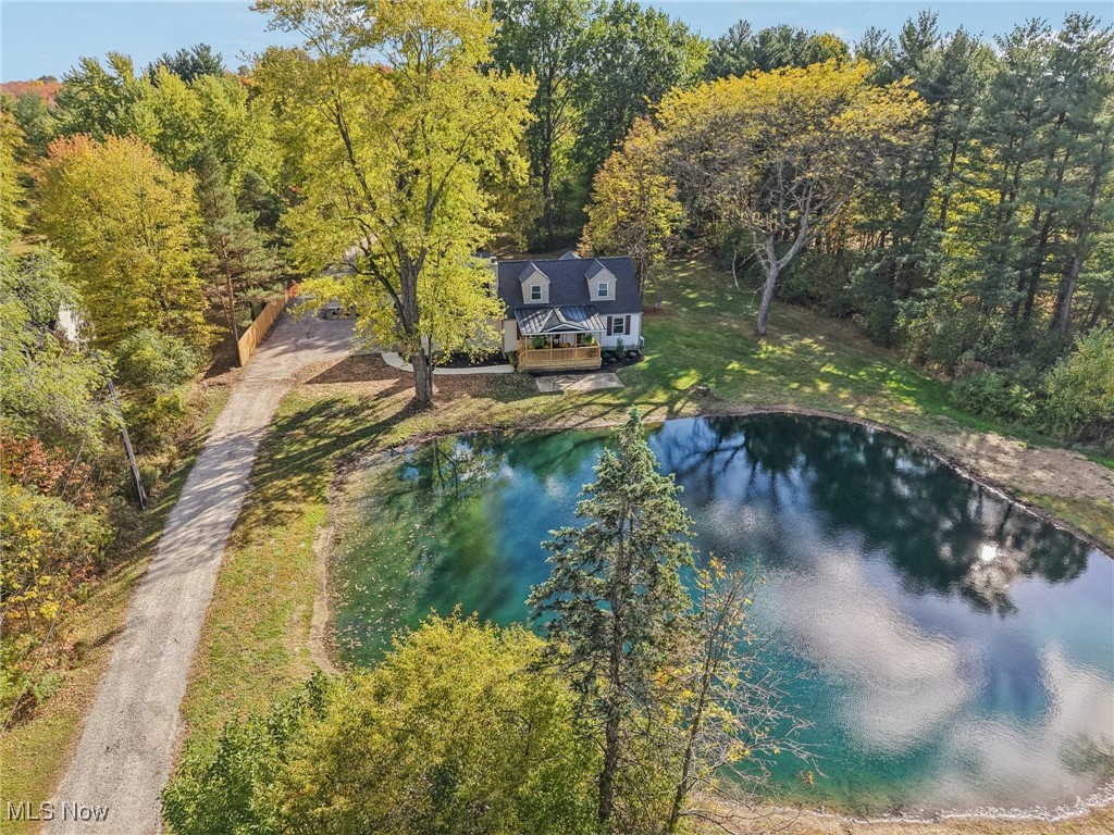 8015 Fairmount Road Novelty, OH 44072 - Photo 5 of 50 View of subject property featuring a stocked pond and a heavily wooded area
