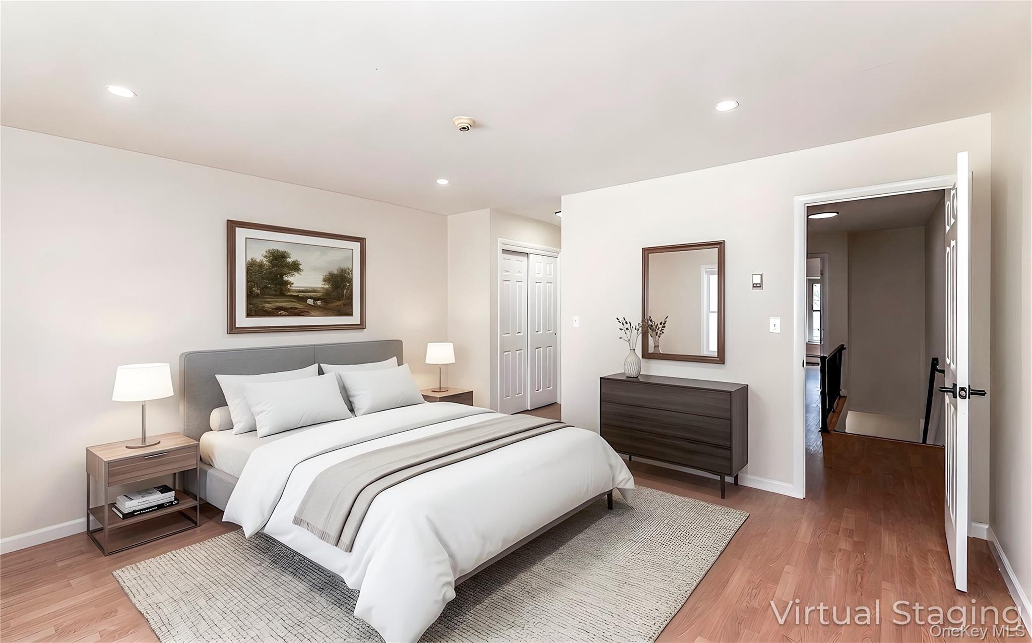 126 North Rte 303, Unit 2 Congers, NY 10920 - Photo 9 of 21 a bedroom with a bed and a lamp