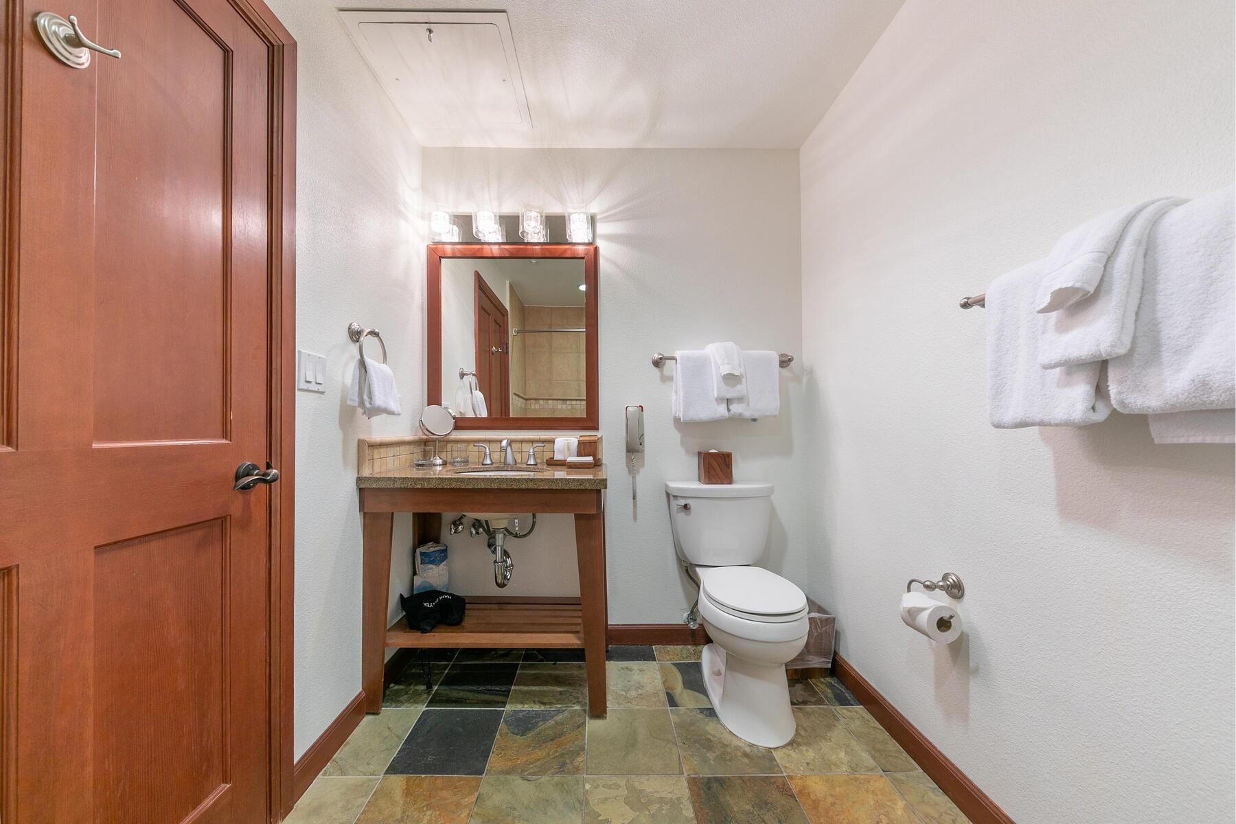 400 Resort Road, Unit 118 120 Olympic Valley, CA 96146 - Photo 17 of 27 a bathroom with a sink toilet and shower