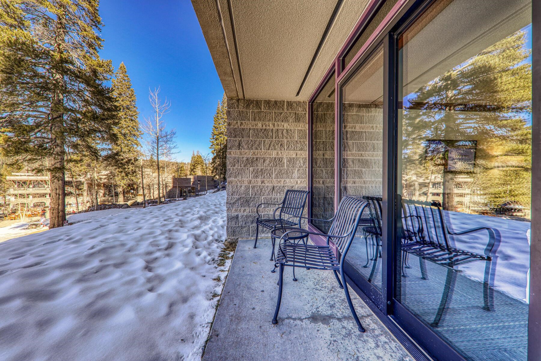 400 Resort Road, Unit 118 120 Olympic Valley, CA 96146 - Photo 21 of 27 a view of balcony with furniture