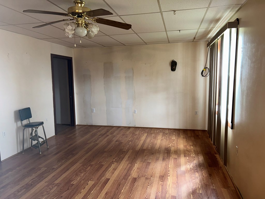 478 Moggey Road Sligo, PA 16255 - Photo 6 of 34 a view of livingroom with hardwood floor and a ceiling fan