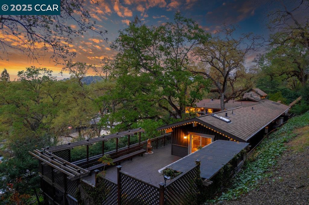1111 Stone Valley Road Alamo, CA 94507 - Photo 26 of 47 an aerial view of a house with a swimming pool