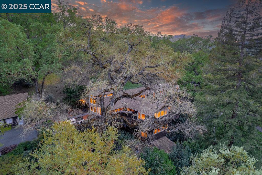 1111 Stone Valley Road Alamo, CA 94507 - Photo 33 of 47 an aerial view of a house with a yard