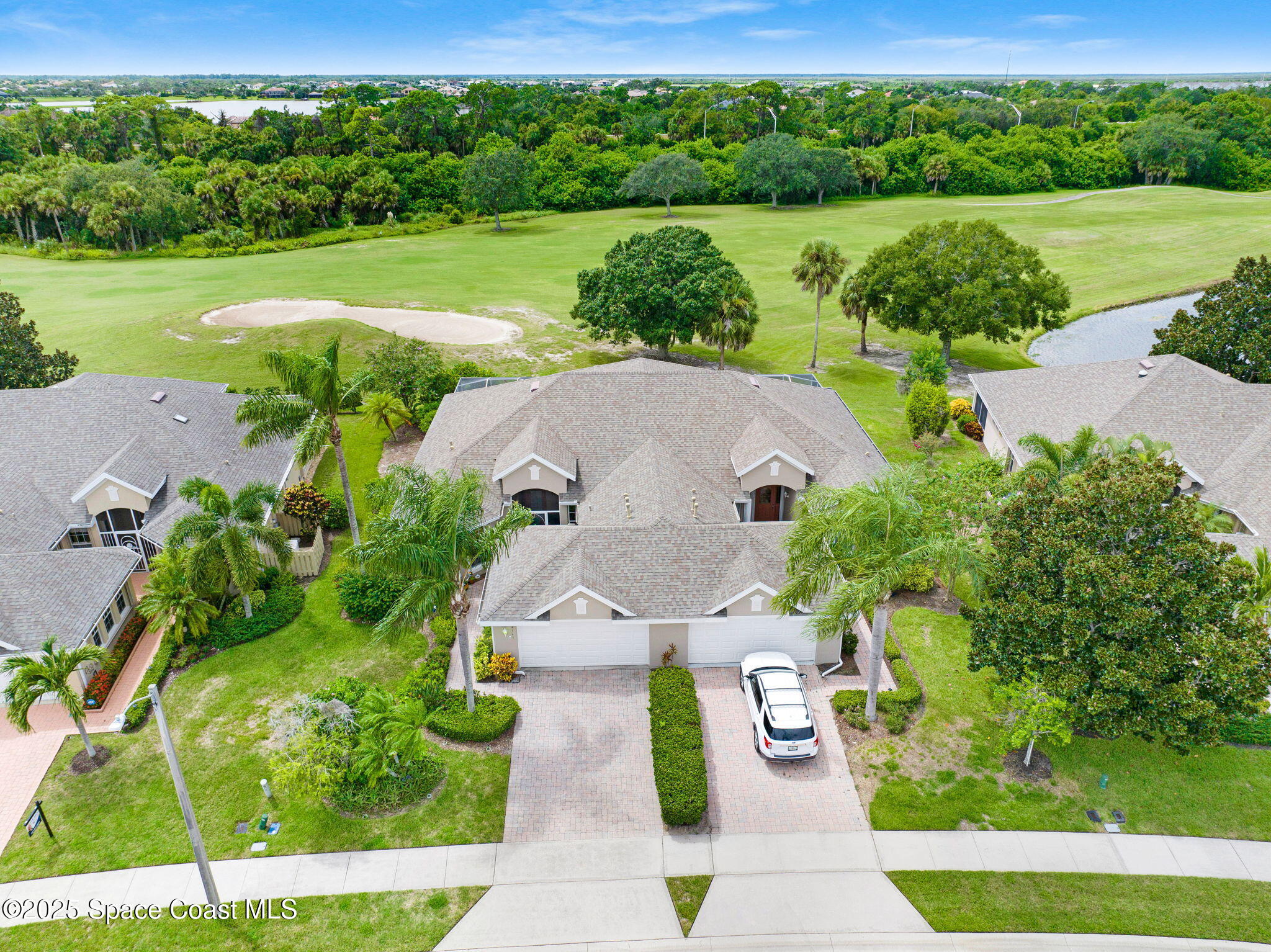 4341 Aberdeen Circle Rockledge, FL 32955 - Photo 35 of 43 an aerial view of a house with garden