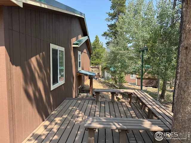 a view of outdoor space and deck