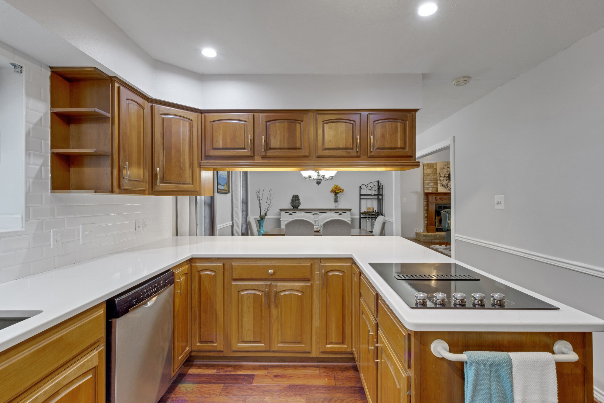 80 Lake Grove Drive Coldspring, TX 77331 - Photo 8 of 50 a kitchen that has a sink and a stove