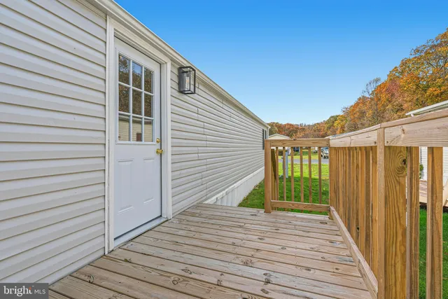 a view of a house with a deck