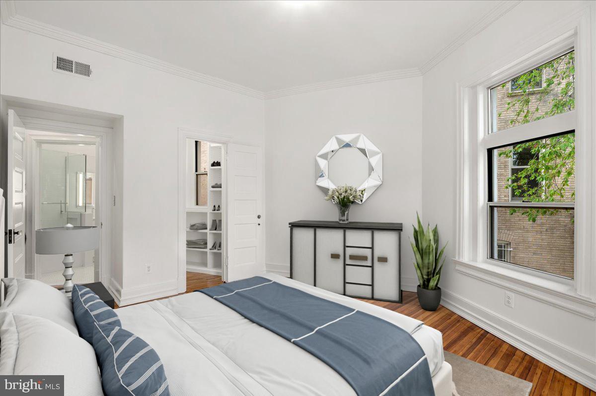 2006 Columbia Road Northwest, Unit 5 Washington, DC 20009 - Photo 25 of 41 Primary bedroom - virtually staged