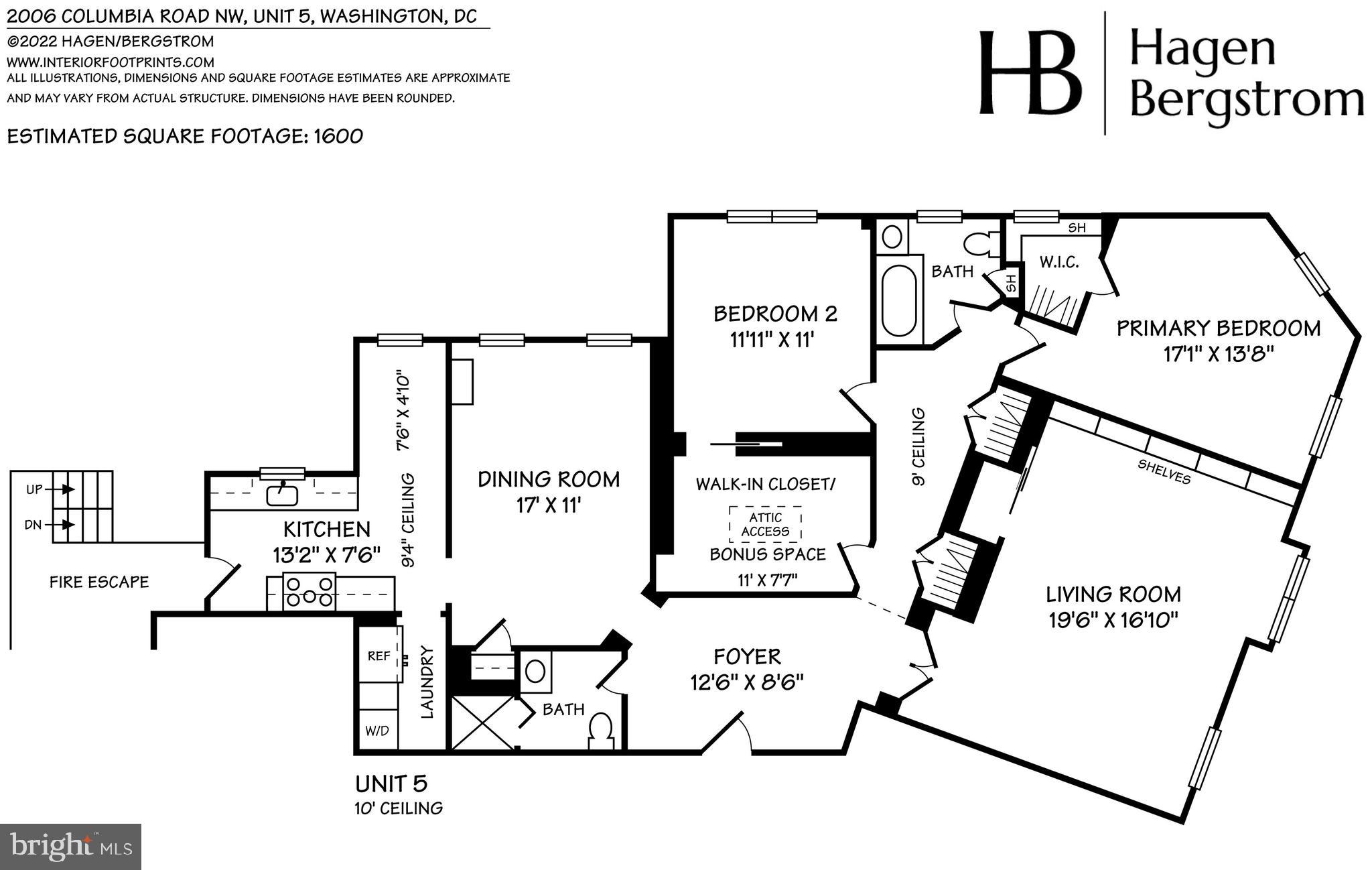 2006 Columbia Road Northwest, Unit 5 Washington, DC 20009 - Photo 41 of 41 Floor Plan