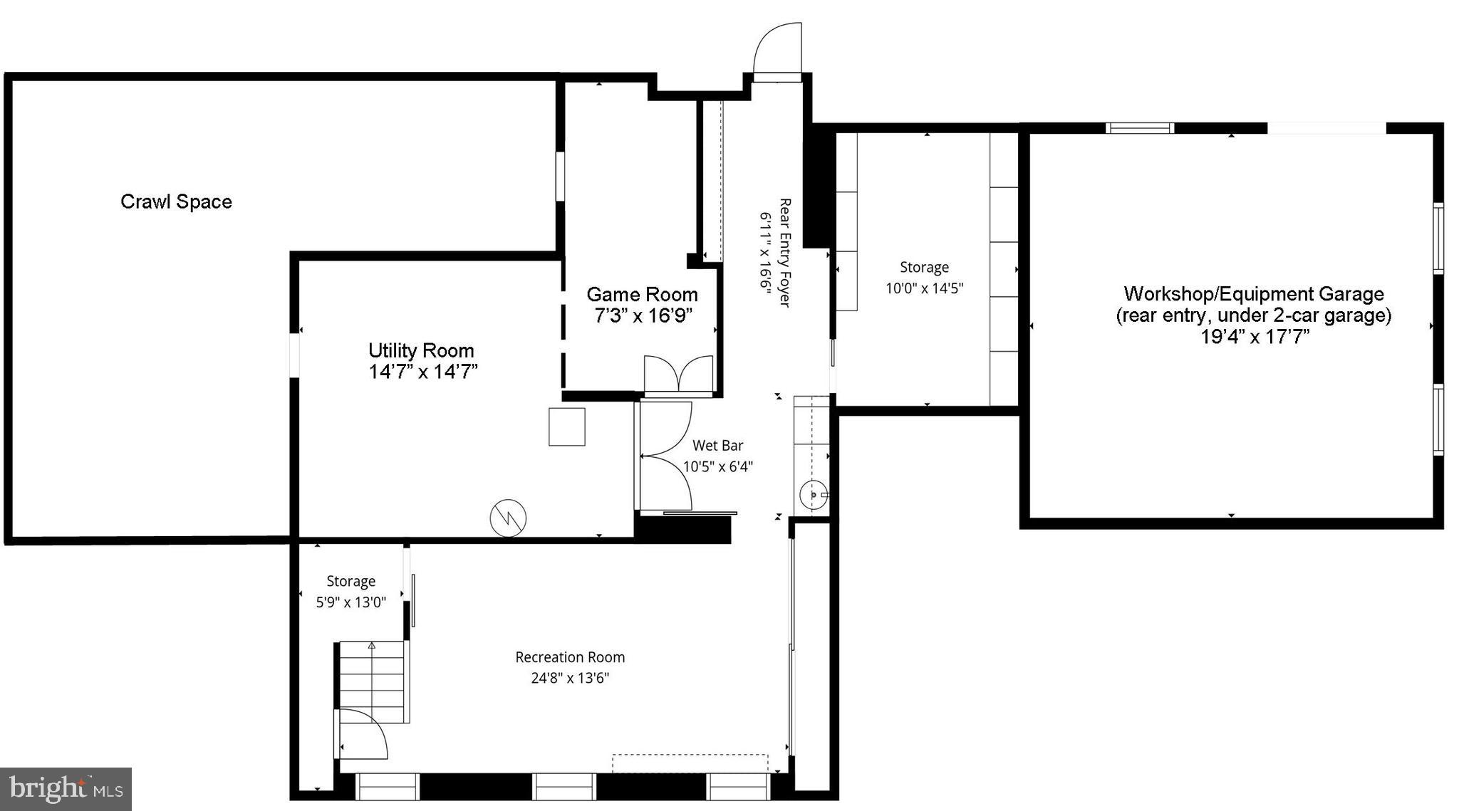 6501 Green Valley Road New Market, MD 21774 - Photo 55 of 55 Lower Level Floor Plan